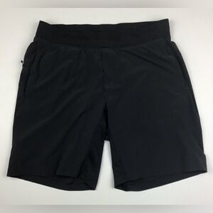 Men's Black Athletic Training Shorts with Side Pocket